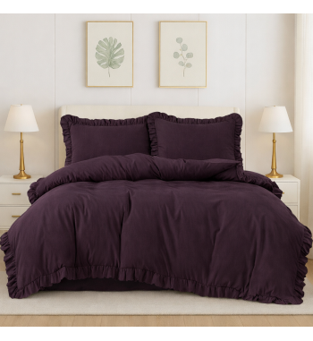 Pościel 160x200 śliwkowa...